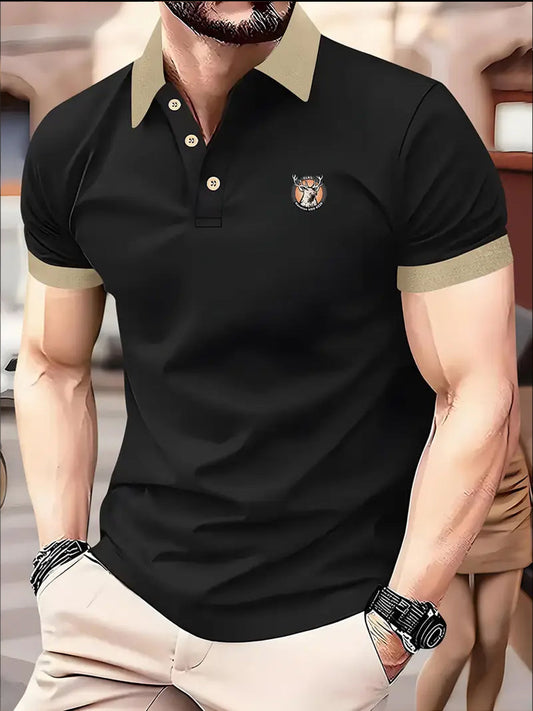 Férfi vintage nyaralás üzleti alkalmi póló