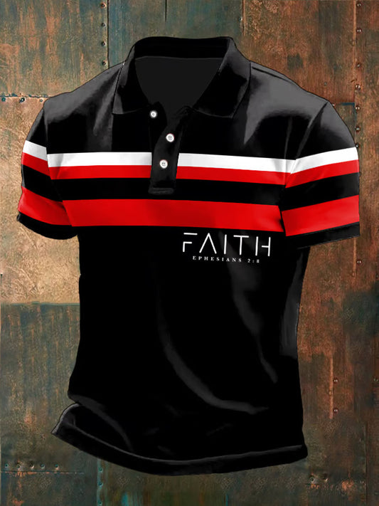 Férfi vintage faith polo ing