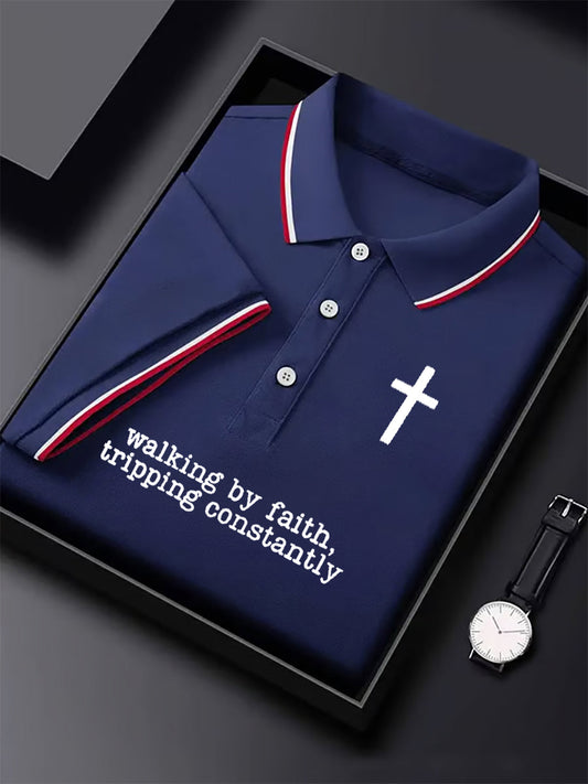 Férfi vintage faith polo ing