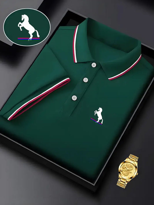 Férfi vintage nyaralás üzleti alkalmi póló