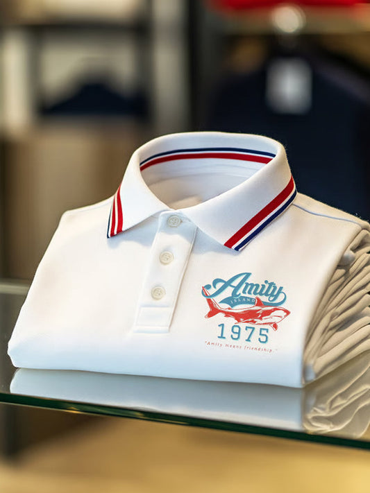 Férfi vintage nyaralás üzleti alkalmi póló