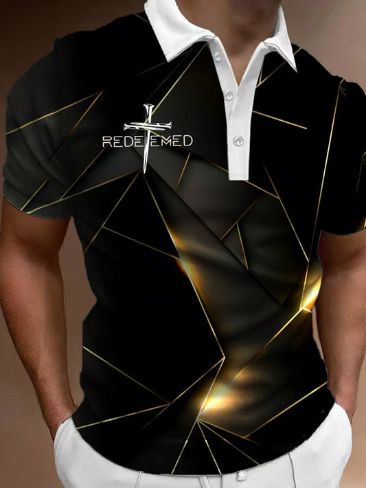 Férfi vintage faith waffle polo ing