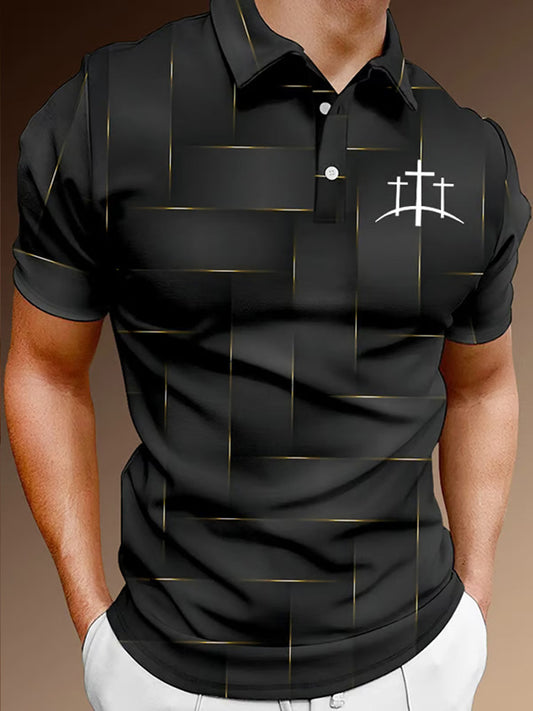 Férfi vintage faith waffle polo ing