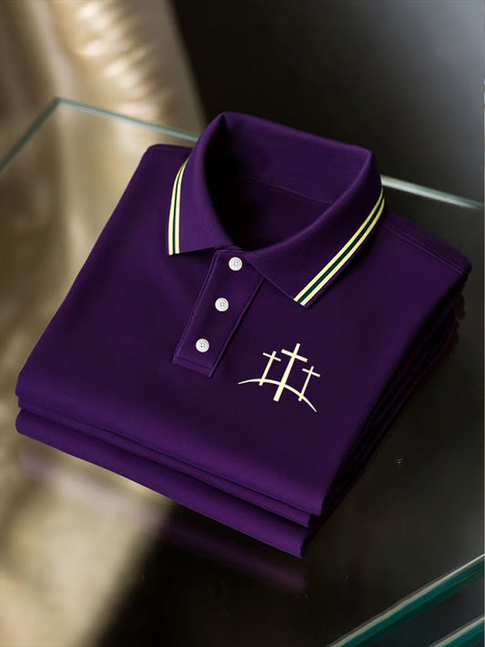 Férfi vintage faith waffle polo ing
