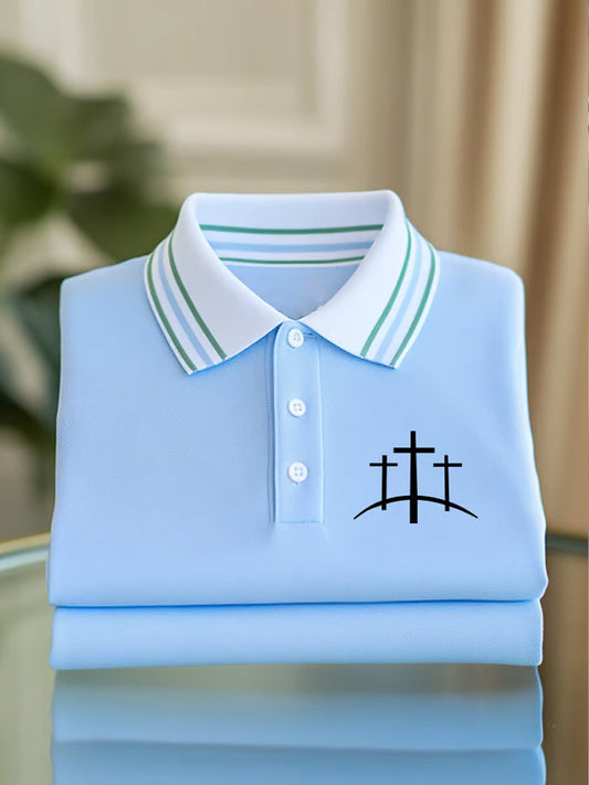 Férfi vintage faith waffle polo ing