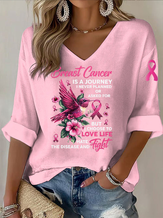 Női kolibri virágos alkalmi hosszú ujjú póló