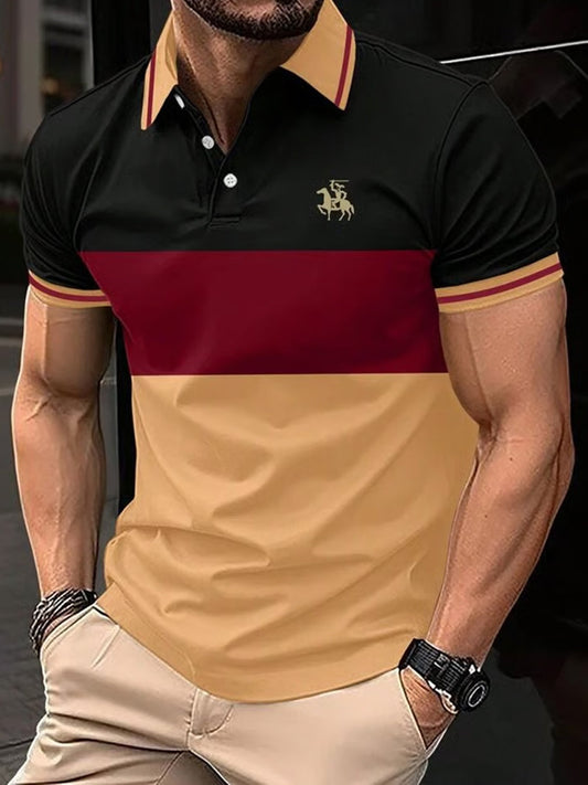 Férfi vintage nyaralás üzleti alkalmi póló