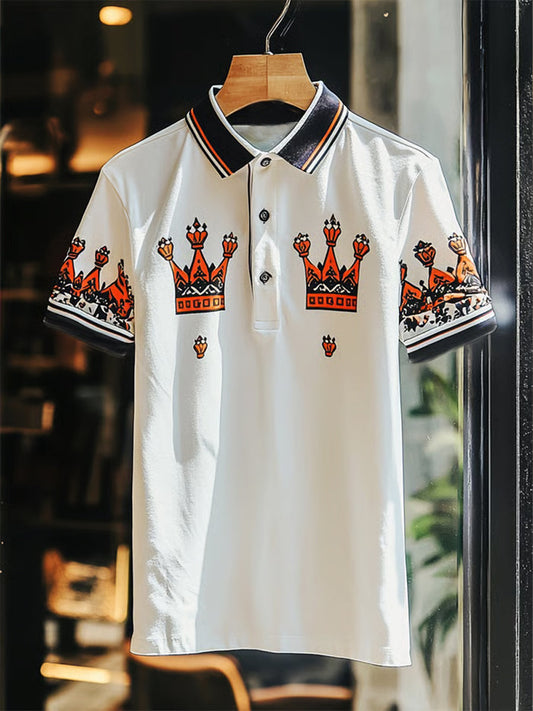 Férfi vintage nyaralás üzleti alkalmi póló