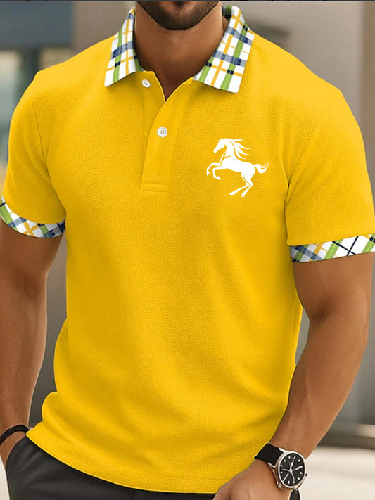 Férfi vintage nyaralás üzleti alkalmi póló