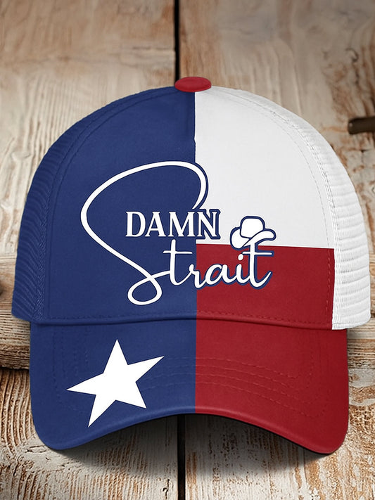 Retro country music texas country western nyomtatott vintage retro unisex resort baseball sapka