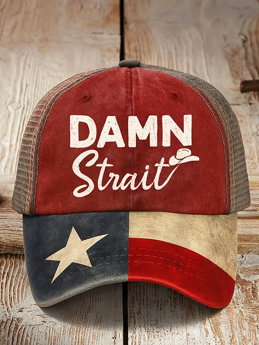 Retro country music texas country western nyomtatott vintage retro unisex resort baseball sapka