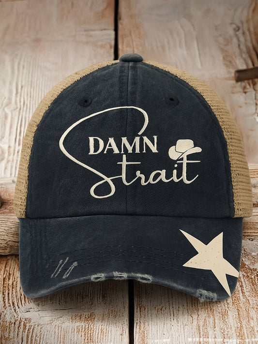 Retro country music texas country western nyomtatott vintage retro unisex resort baseball sapka