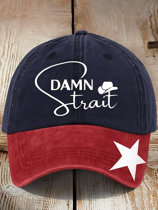 Retro george strait country music texas country western nyomtatott vintage retro unisex resort baseball sapka