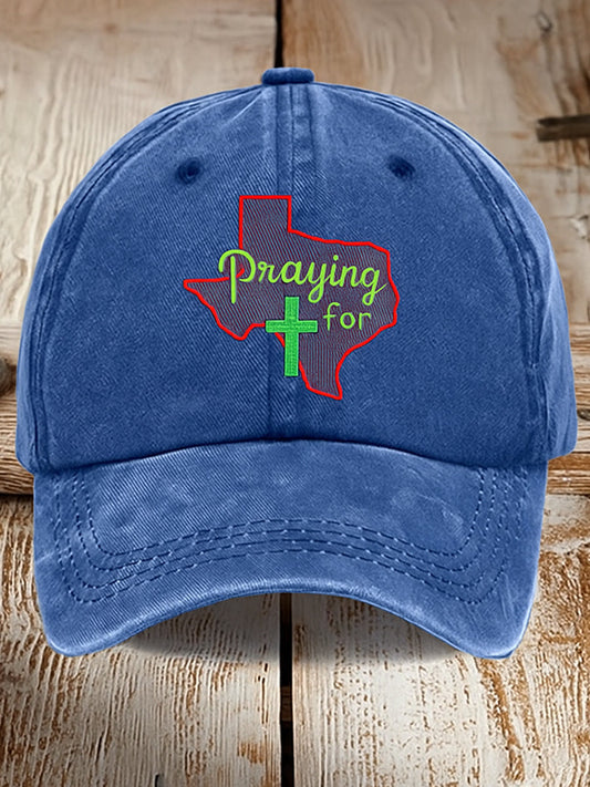 🙏💔Csatlakozz hozzánk imádkozni texas.🙏Retro texas erős nyomtatás baseball sapka