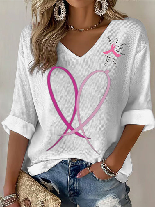 Női egyszerű mellrák szlogen alkalmi rövid póló