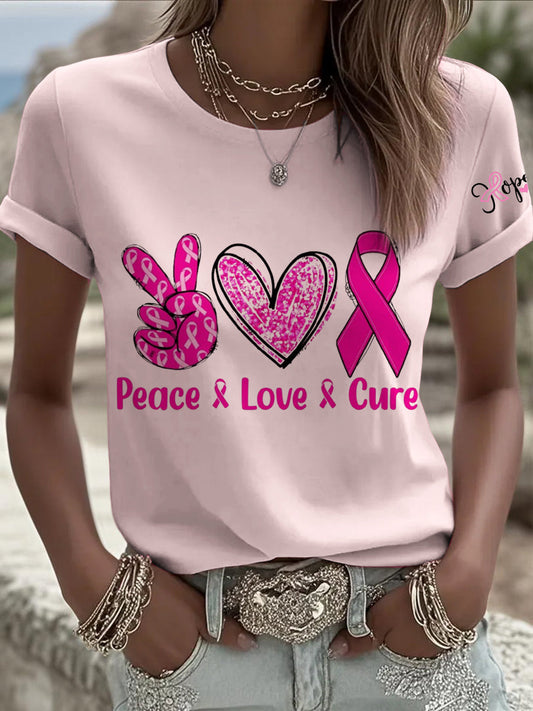 Női rózsaszín nyomtatott alkalmi rövid ujjú ing