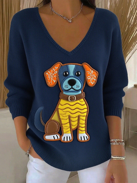 Női vintage állat nyomtatás alkalmi felső