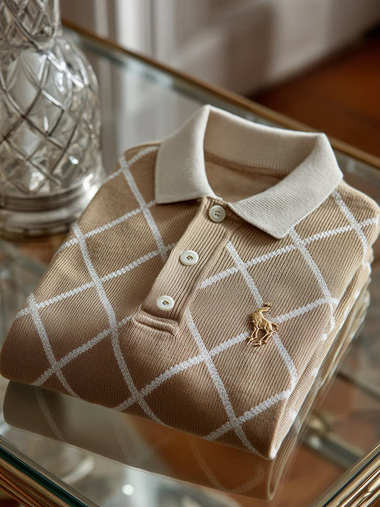 Férfi retro üzleti művészet nyomtatás alkalmi kényelem kötött rövid ujjú póló