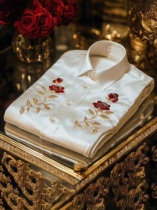 Férfi üzleti luxus üzleti stílus hosszú ujjú ing