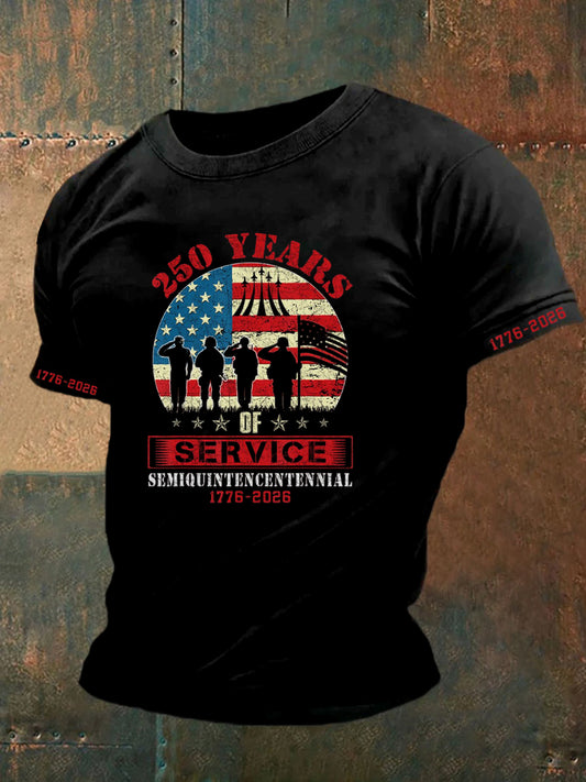 Férfi amerikai hadsereg évforduló rövid ujjú póló