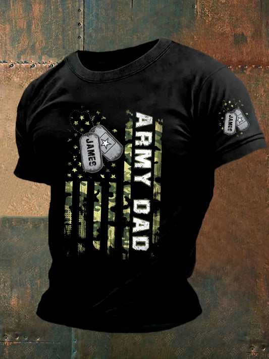 Férfi amerikai hadsereg évforduló rövid ujjú póló