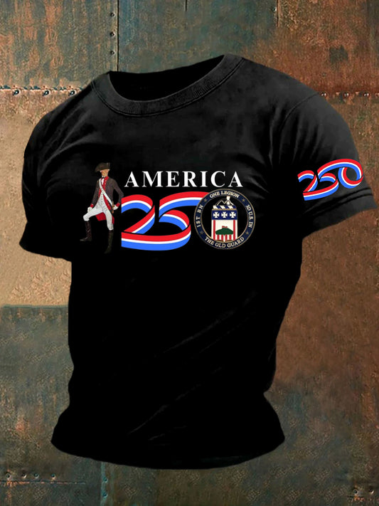 Férfi amerikai hadsereg évforduló rövid ujjú póló