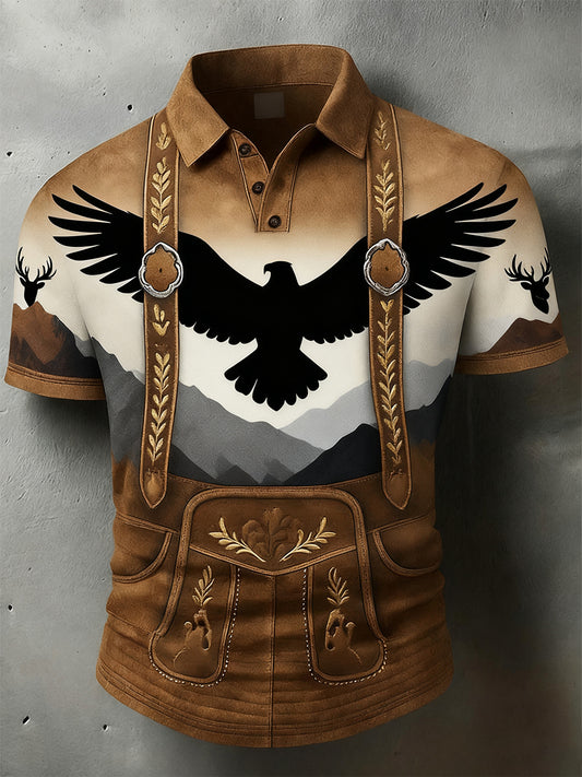 Férfi vintage nyaralás üzleti alkalmi póló