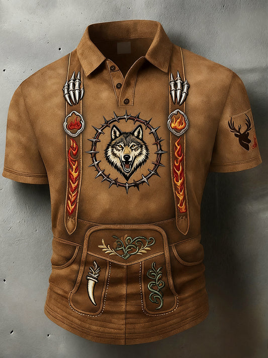 Férfi vintage nyaralás üzleti alkalmi póló