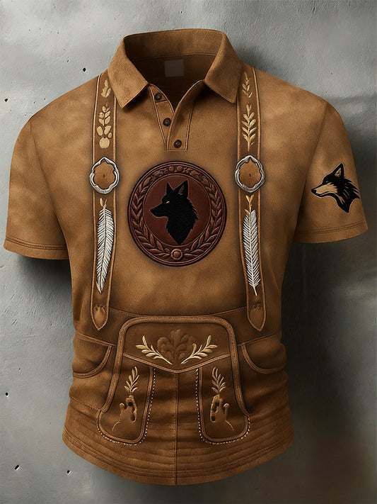 Férfi vintage nyaralás üzleti alkalmi póló