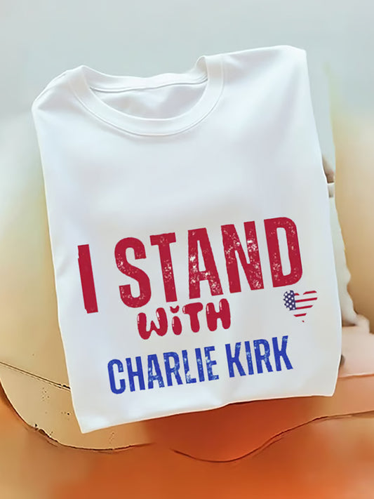 Férfi charlie kirk turning point usa trump emlékpóló
