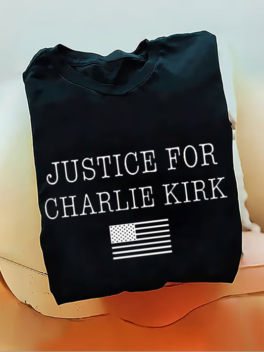 Férfi charlie kirk turning point usa trump emlékpóló