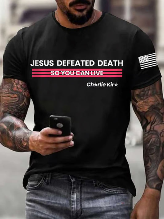 Férfi charlie kirk turning point usa trump emlékpóló