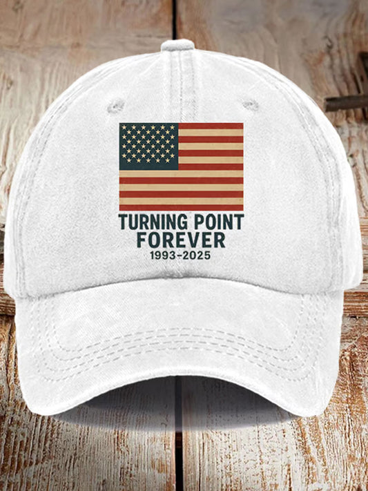 Unisex charlie kirk emlékezetes nyomtatott kalap
