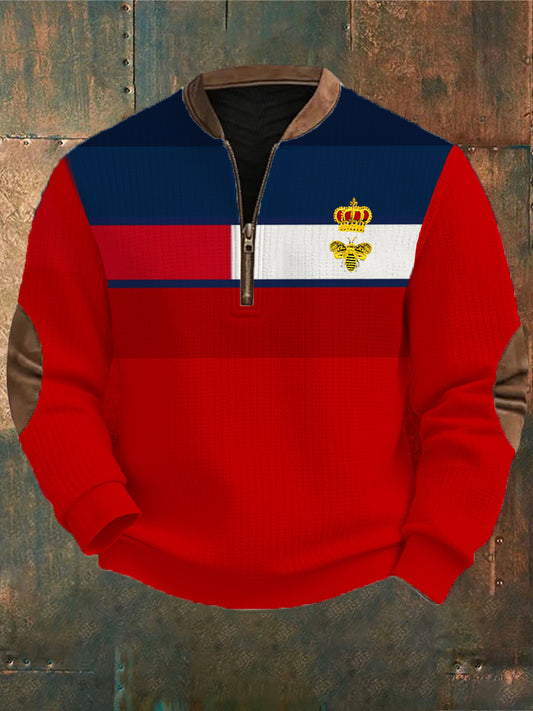 Férfi retro üzleti stílus alkalmi pulóver