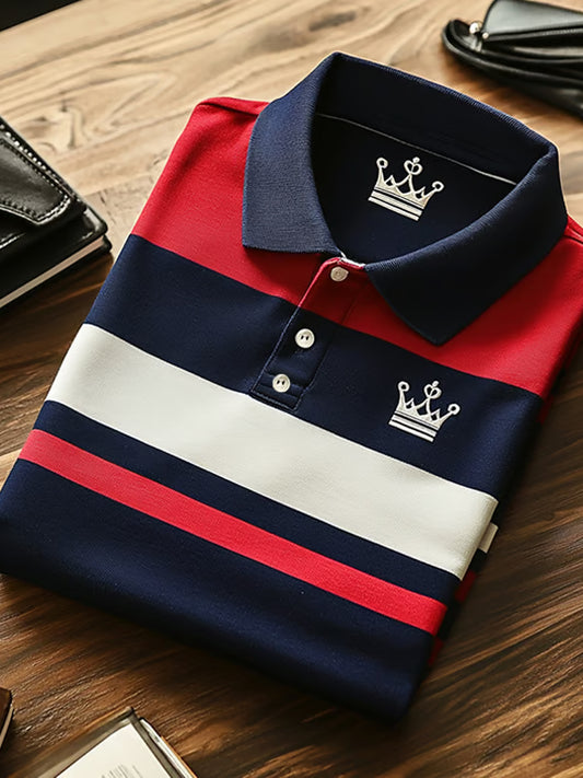 Férfi vintage nyaralás üzleti alkalmi póló