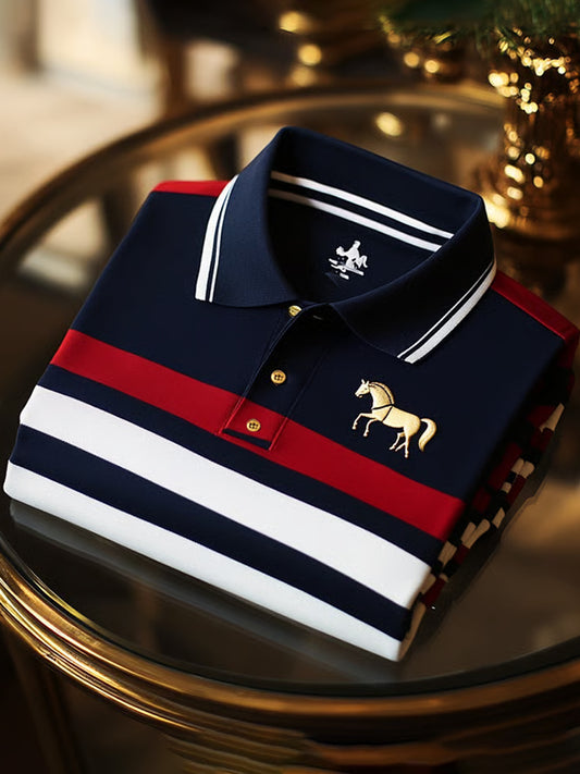 Férfi vintage nyaralás üzleti alkalmi póló