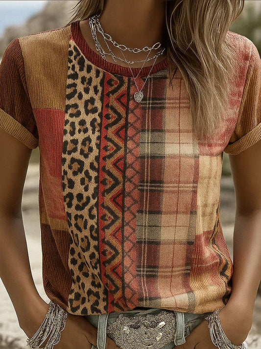 Női mellrák szalag állat nyomtatott pamut póló