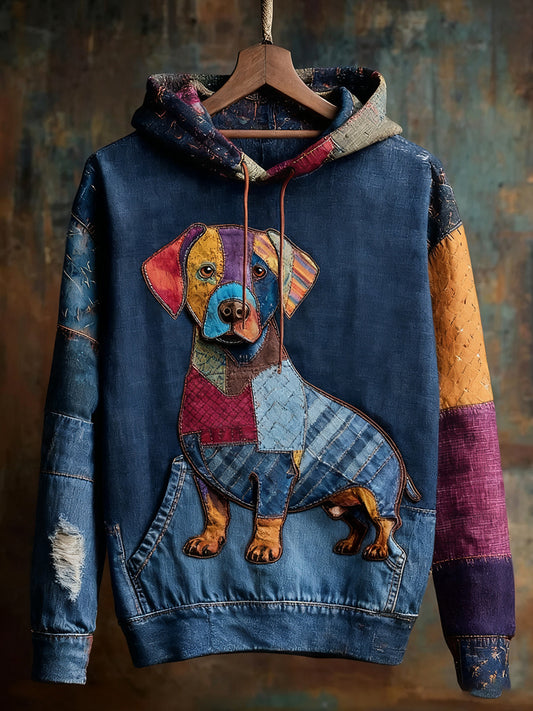 Unisex állat művészet nyomtatás alkalmi vintage kapucnis