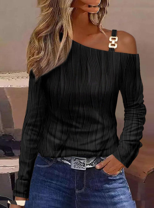 Női retro alkalmi kényelem top