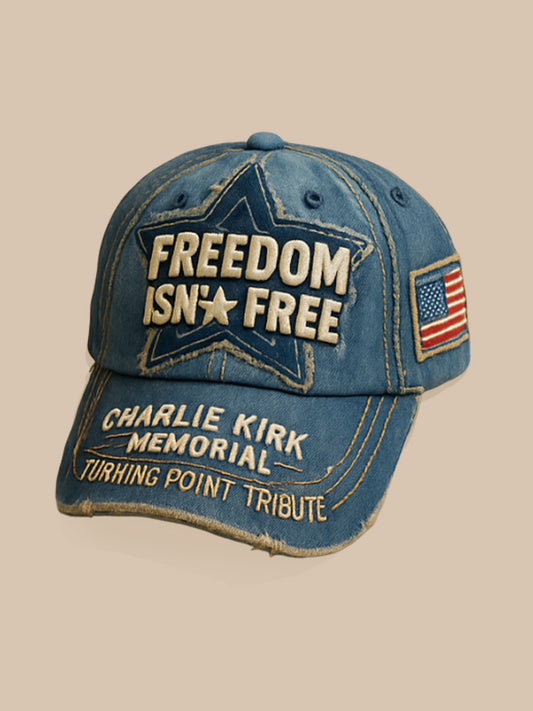 Unisex imádkozó charlie kirk emléknyomtatás kalap