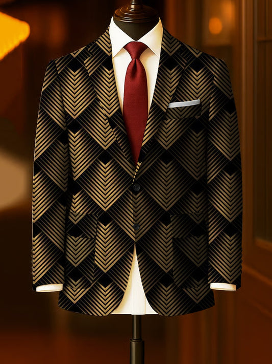 Férfi vintage üzleti alkalmi blazer