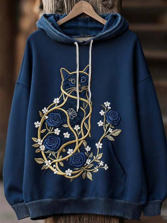 Unisex állat művészet nyomtatás alkalmi vintage kapucnis