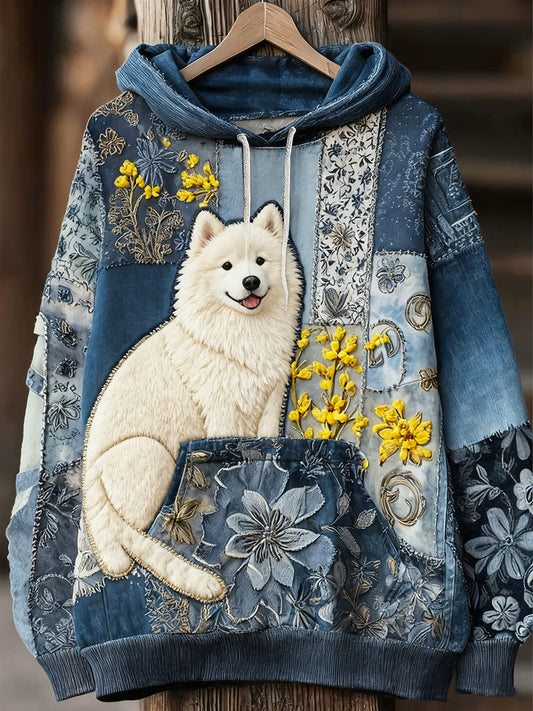 Unisex állat művészet nyomtatás alkalmi vintage kapucnis