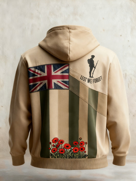 Férfi túlméretezett csepp-váll kapucnis zsebbel