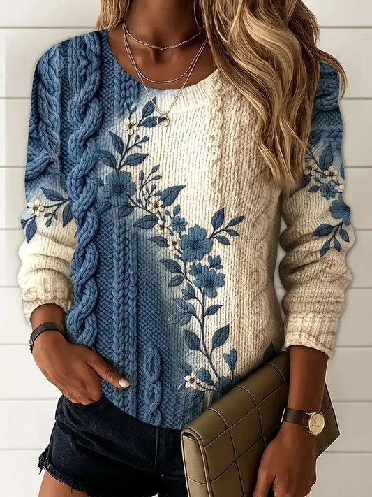 Női vintage állat művészet nyomtatás alkalmi retro kapucnis