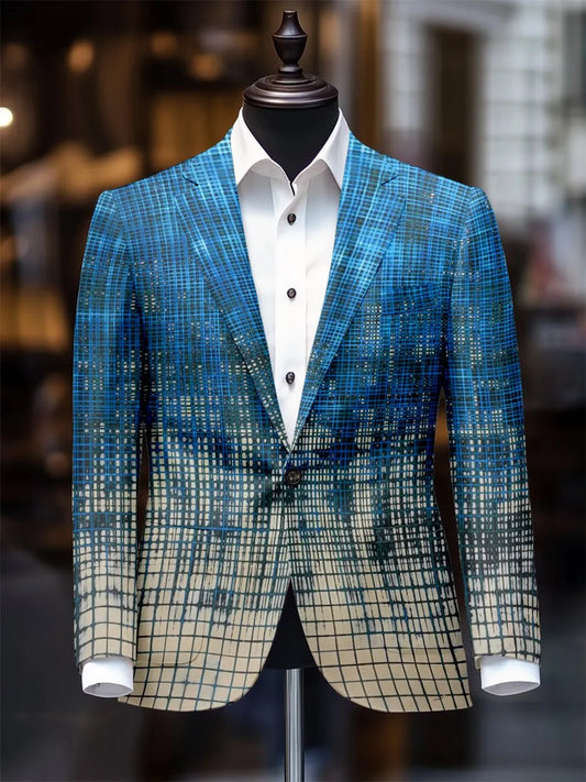 Férfi vintage üzleti alkalmi blazer