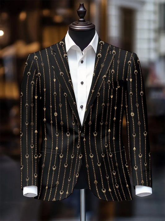 Férfi vintage üzleti alkalmi blazer