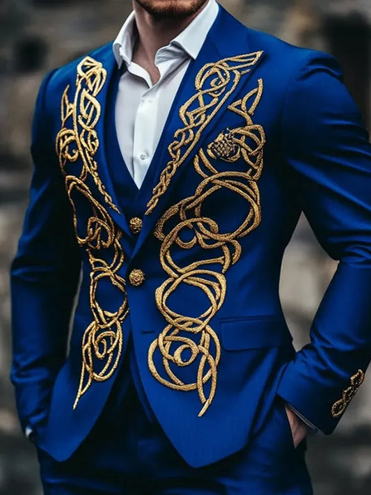 Férfi vintage üzleti alkalmi blazer