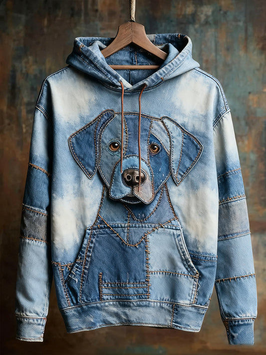 Unisex állat művészet nyomtatás alkalmi vintage kapucnis