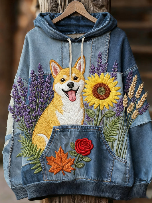 Unisex állat művészet nyomtatás alkalmi vintage kapucnis